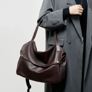 100% genuine leather women's shoulder bag large capacity soft cowhide leather tote Bag simple lady casual Handbag for Commuting