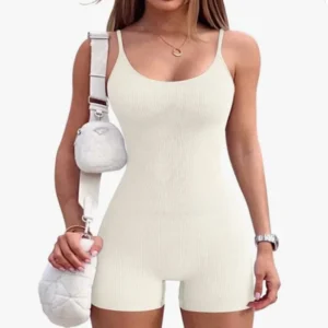 Sexy Strapless Bodysuit Shorts Women's Cross-Border Summer Fashion Tight-Fitting One-Piece Short Pants from Mainland China