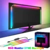 RGB Gaming Light Strip Computer Screen Sync Backlight Monitor Ambient Lighting Smart APP Control DIY Color Modes for Game Room