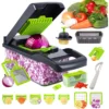 16 x 1 Kitchen professional chopper-type slicer, multifunctional food chopper, blade vegetable chopper, kitchen utensils