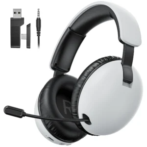 Acinaci BL500 Gaming Headset 2.4G with Noise-Canceling Mic 30-Hour Life,for PC PS4 PS5