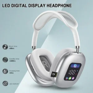 Hot-Selling Wireless Head-mounted Touch Screen Earphones Digital Display Screen Noise Cancellation Casque Bluetooth Headphones