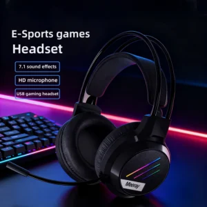 Goldpo H19 Gaming Headset 7.1 Virtual Surround Sound Headphone with Microphone Stereo headphones vibrate for PC computer Laptop