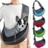 Cat/Dog out backpack,Dog Sling Carrier Breathable Mesh Travel Crossbody Bag For Puppy Cat Hiking Camping