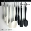 4-Piece Heat-Resistant Silicone Spatula Set - Kitchen Baking Utensils with Cream Scraper for Cooking Mixing Safe Tools