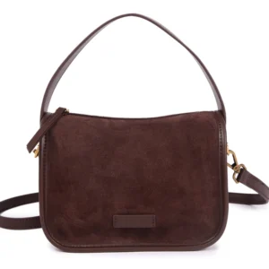 Suede Cowhide Fashion Ladies Shoulder Cross Coffe Bag Genuine Leather Luxury Designer Women's Brown Handbag Female Crossbody Bag
