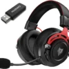 NUBWO Wireless Gaming Headset for PS4 PS5 PC, 2.4G USB Wireless Headphones with Noise Cancelling Mic Bluetooth Headphone
