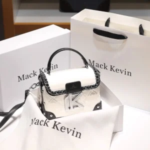 2025 New Fashion and Popular Square Handbag with Contrast Color Women's High Quality Leather Crossbody Bag for Evening Party