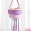 Makeup Brush Cleaner Bowl All-in-One Wash Dry & Storage Rack Gentle Non-Damage Cleaning Tool for Brushes Sponges & Blenders