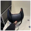 New Fashionable High-end Moon-shaped Baseball Bag Showing Luxury Women's Single Shoulder Bag Elegant lady Handbags bolso mujer