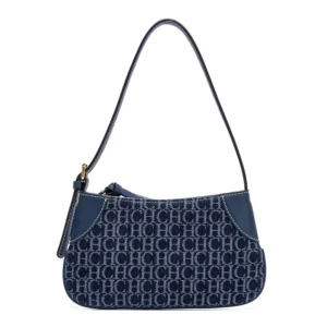 CHCH Women's Handbag 2025 New Cowboy Splicing Design Phone Bag Simple Commuter Underarm Bag Wallet