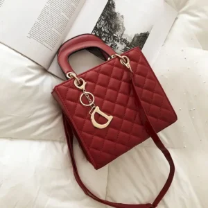 2025 New in Handbags for Women Fashion Versatile Luxury Shoulder Crossbody Top-Handle Bags Diamond Grid Daifei Handbag Female