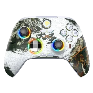 EasySMX X15 Wireless Gamepad Bluetooth Gaming Controller Compatible with PC/NS/TV/Phone/Steam RGB Hall Effect Black Myth Wukong