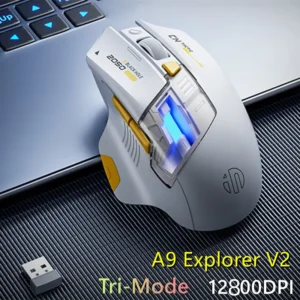 Inphic A9 Explorer V2 Three-mode Gaming Mouse Indicator DPI Adjustable Macro-driver Ergonomics 12000DPI   1000Hz rate of return