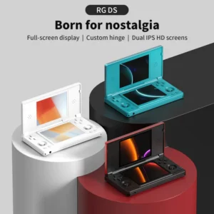 New RG DS Dual-Screen Android Joystick Handheld Console Retro Nostalgic Video Game Player TV Connection Dual-Player