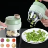 New Multi-functional Vegetable Cutter Wireless Electric Garlic Beater Cut Onion Chili Processor Handheld Gatling Cooking Machine
