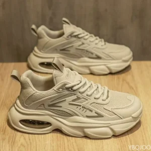 Fashionable versatile spring autumn new explosive thick soled men's shoes casual comfortable height increasing sports shoes