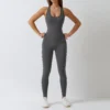 New One-Piece Seamless Yoga Suit Dance Belly Tightening Fitness Workout Set Stretch Bodysuit Gym Clothes Push Up Athletic Wear