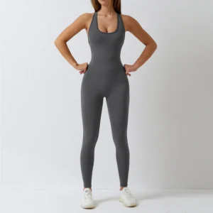 New One-Piece Seamless Yoga Suit Dance Belly Tightening Fitness Workout Set Stretch Bodysuit Gym Clothes Push Up Athletic Wear