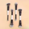 4pcs Double-Ended Makeup Brush Set. Multi-Functional Foundation, Blush, Powder, Highlighter, Contour And Concealer Brushes