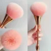 Rose Golden Fan Makeup Brush,Cosmetic Brush Loose Powder Brush ,Highlighting Brush Blush Brush-Soft Hair Makeup Fixing