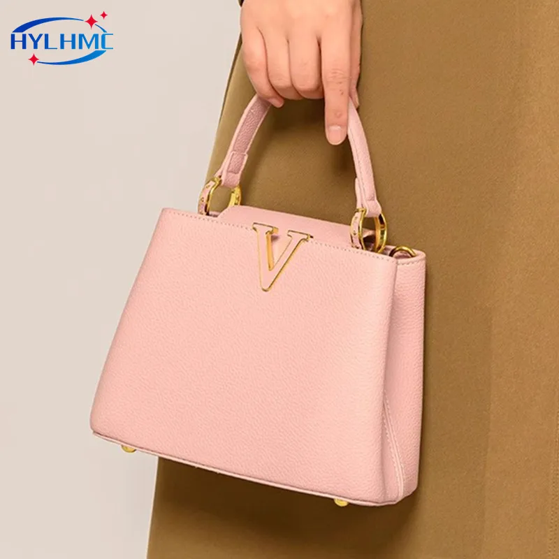 New Summer Versatile Women's Bag High-end Sense Exquisite Handbag Soft Leather Crossbody Commuter Bags Luxury Fashion