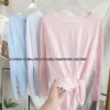 Women's Yoga Shirts Sports Tops Long Sleeve O-neck Breathable Running Shirt Loose Fitness Clothes Gym Sportwear Pilates T-shirts