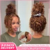 Highlight 360 Full Lace Wig Curly Human Hair Pre Plucked Deep Wave Glueless Invisible Strap Lace Frontal Wig Honey Blonde Color
