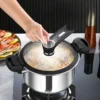 New Large Capacity Pressure Boiler Stove Universal 304 Micro Pressure Pot Multi functional Double ear Soup Pot Home Thickened