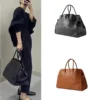 Elegant Suede Tote Bag Luxury Leather Large Capacity Shoulder Bag Minimalist Fashion Commute Handbag Soft Casual Shopping Bag