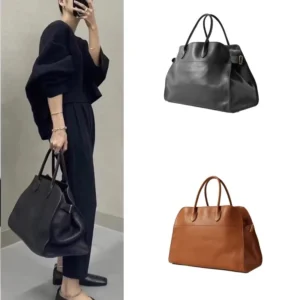 Elegant Suede Tote Bag Luxury Leather Large Capacity Shoulder Bag Minimalist Fashion Commute Handbag Soft Casual Shopping Bag