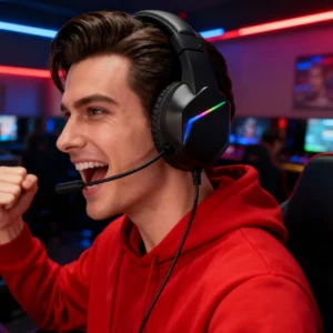 H21 wired headphones gaming, computer, music Fits online courses, conferences, birthdays. Works with PS4/PS5/Xbox/Switch/