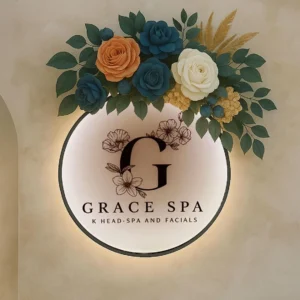 Custom LED Acrylic Signs Hair Studio Beauty Nails Acrylic Signs Business Logo Salon Sign Company Signage Neon Light Outdoor