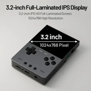 Trimui Brick Hammer Handheld Game Console 3.2 Inch 1024*768 IPS Screen 3000mAh Metal Open Source Retro Game Machine Gifts