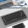 AJAZZ AK820 Wired With Rotary Volume Buttons Hot-Swappable Keys For Office And Home Mechanical Keyboards