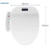 Smart Bidet Toilet Seat For Bathrooms Heated Seat Slow Close Warm Dryer Rear Front Wash Warm Water Remote Control Night Light
