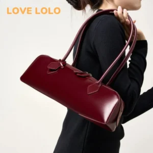 Genuine leather bag woman 2025 korean luxury bag vintage long shoulder bag Handbags ladies underarm Bag Shopping bag