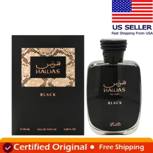 RASASI Hawas Black By Rasasi for Men 3.38 Oz Wood EDP Spray