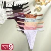 9PCS/Set Sexy G-string S-XL Cotton Girls Panties Women's Pantys Female Underpants Ladies Thong FINETOO Lingerie Bikini Underwear