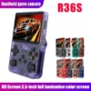 R36S Retro Handheld Game Console - 3.5 Inch IPS Screen, 64GB/128GB, Portable Gaming Device with Built-in Games