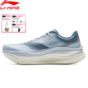 LiNing Men's YUEYING 5 PRO Running Shoes SUPER BOOM Lightweight Reflective Cushioning Protect LiNing Wearable Sneakers ARHV013