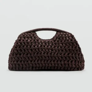 Summer New Women's Bag , Women's Straw Woven Handbag,Fashionable Raffia Clutch Bag Beach Travel Vacation Evening Elegant Purse