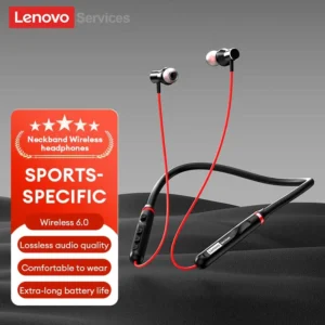 Original Lenovo Y111 Bluetooth 6.0 headphones Neckband Waterproof Magnetic Earbuds Stereo Running Sports Gaming Wireless Headset