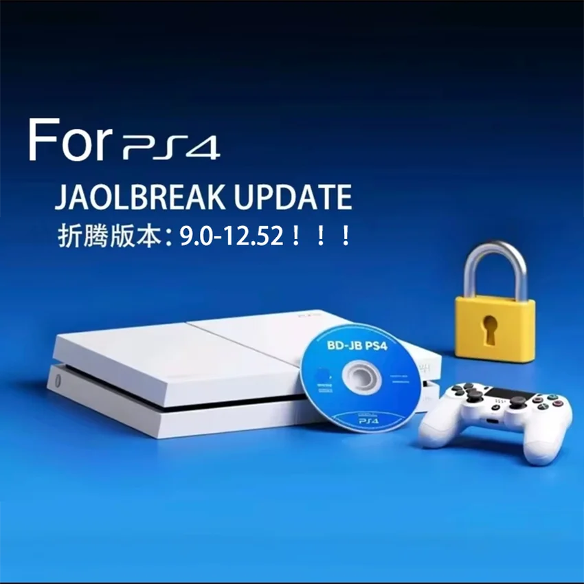 Ultimate For PS4 Jailbreak Gold Disc Bootable Eject Payload For Firmware 9.0-12.52 Homebrew Games One click Jailbreak Disc 2026