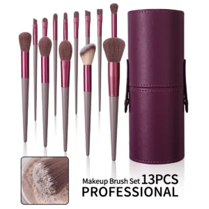 13PCS Professional Makeup Brushes Set Soft Fluffy Foundation Eyeshadow Concealer Blending Blush Brush Kabuki Women Beauty Tool