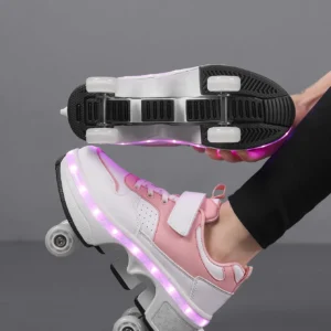 Popular and fashionable children's upgraded version of walking shoes, automatic bouncing wheel sports shoes