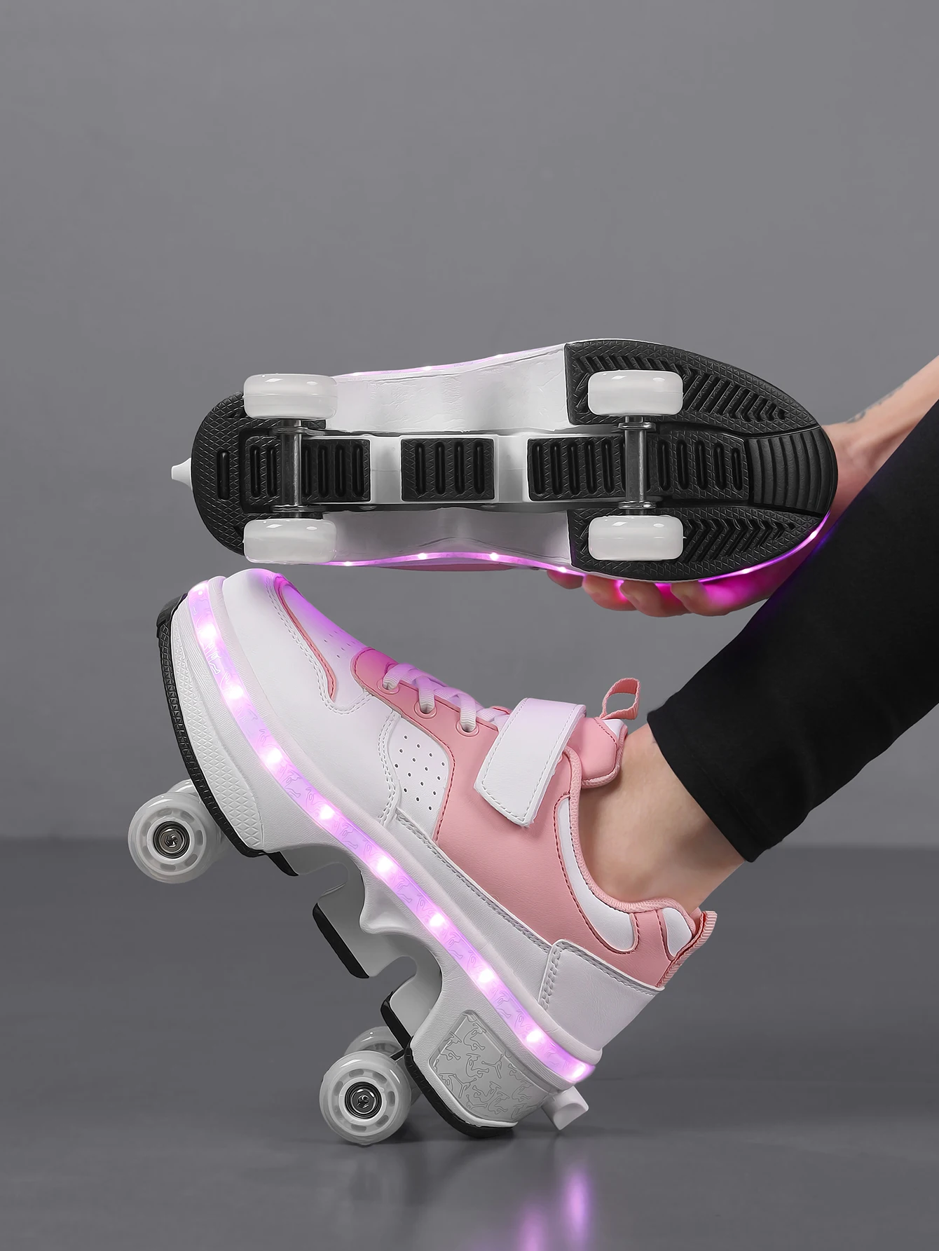 Popular and fashionable children's upgraded version of walking shoes, automatic bouncing wheel sports shoes