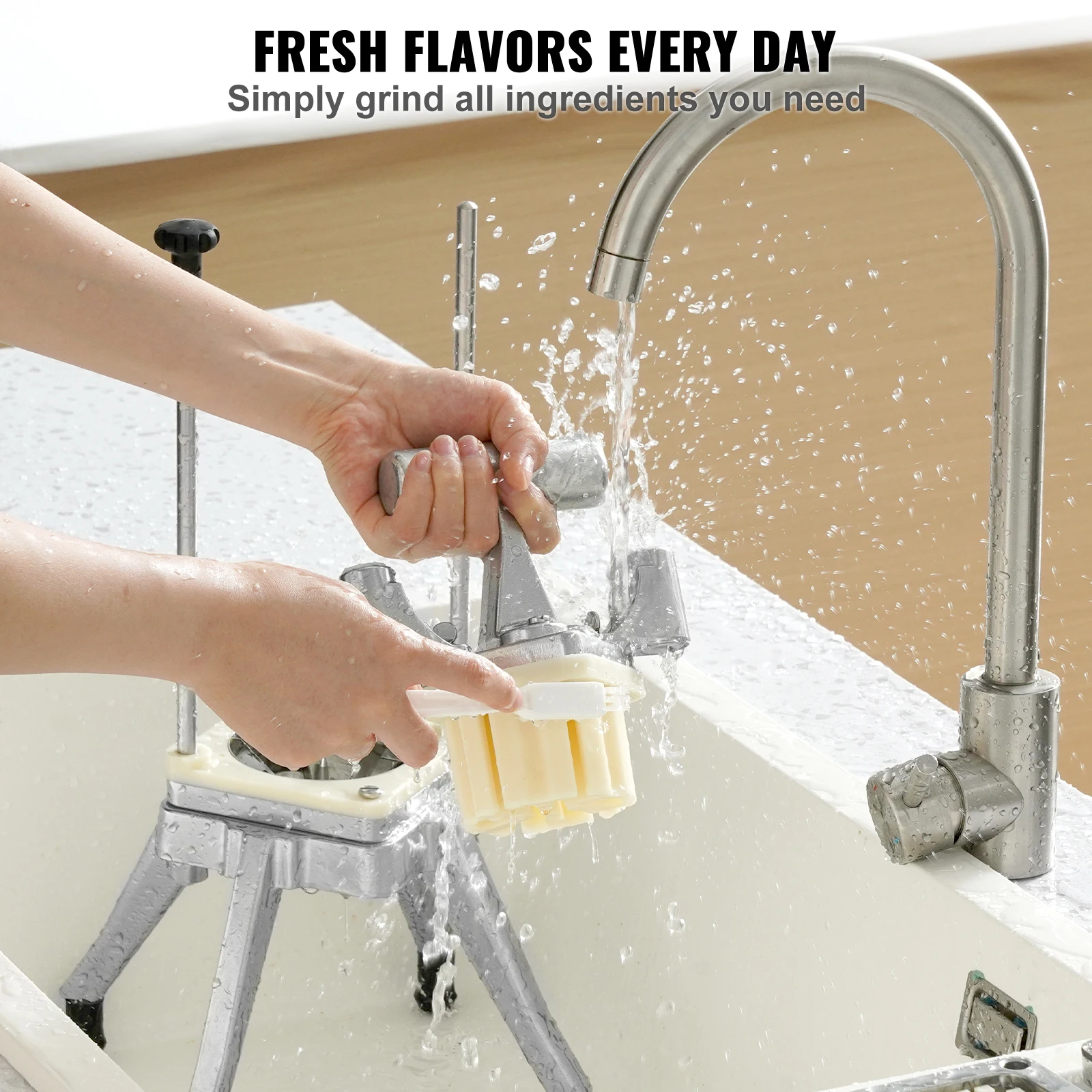 SucceBuy 3/8,1/4 Inch Manual Fruit Vegetable Dicer Cutter Commercial Food Cutter Stainless Steel Slicer Home Restaurant Kitchen