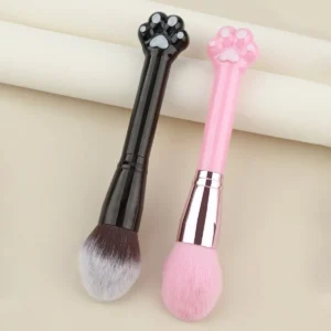 1PCS Soft Pink Cat Paw Brush Fluffy Face Makeup Tool for Liquid Powder Gift Idea Professional Makeup Brush