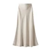 Temperament Elegant Satin Fishtail Skirt Mujer Faldas Vintage Maxi Skirts Women Party Wear Vestido De Festa Fashion Clothes